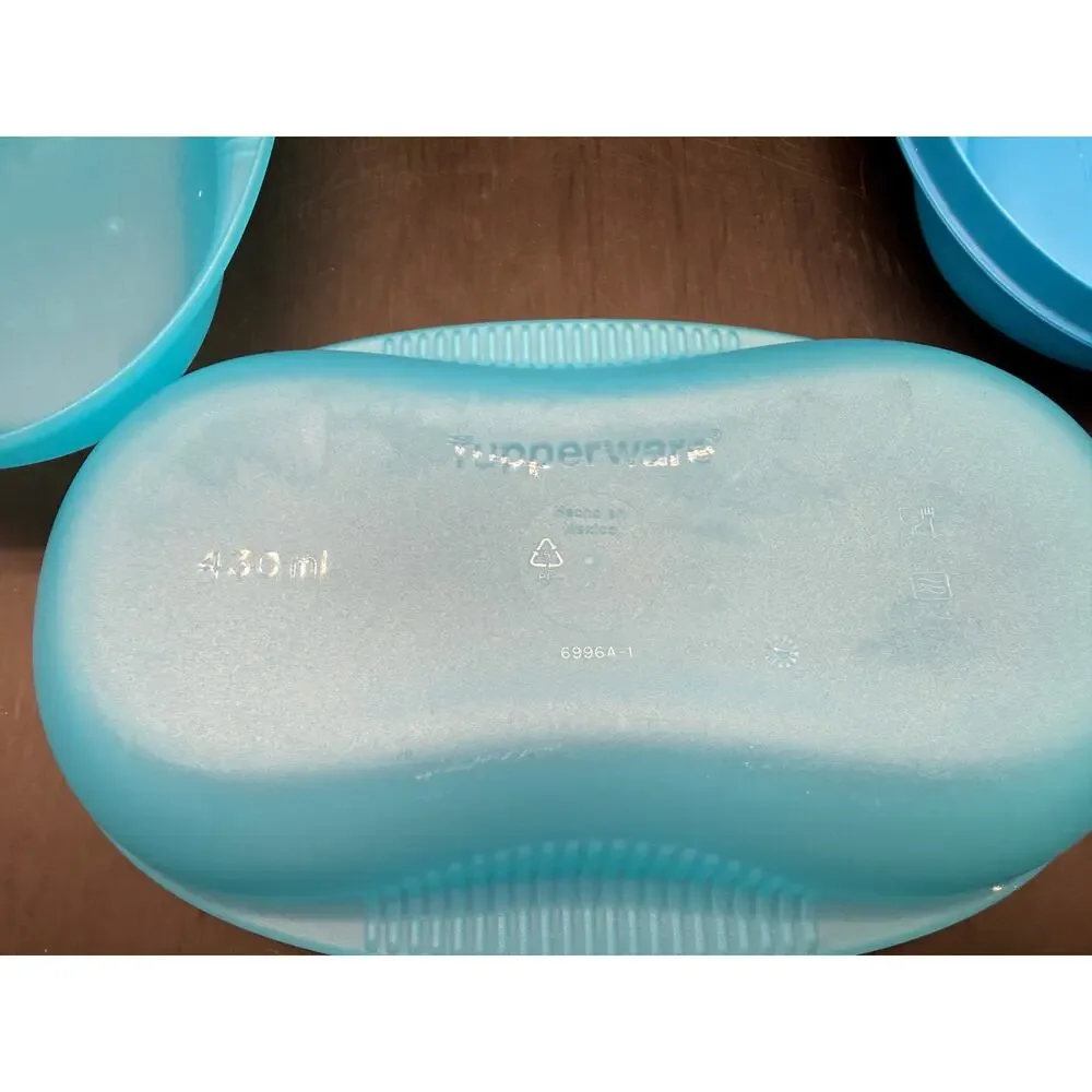 Blue Tupperware Microwave Breakfast Egg Omelet Maker